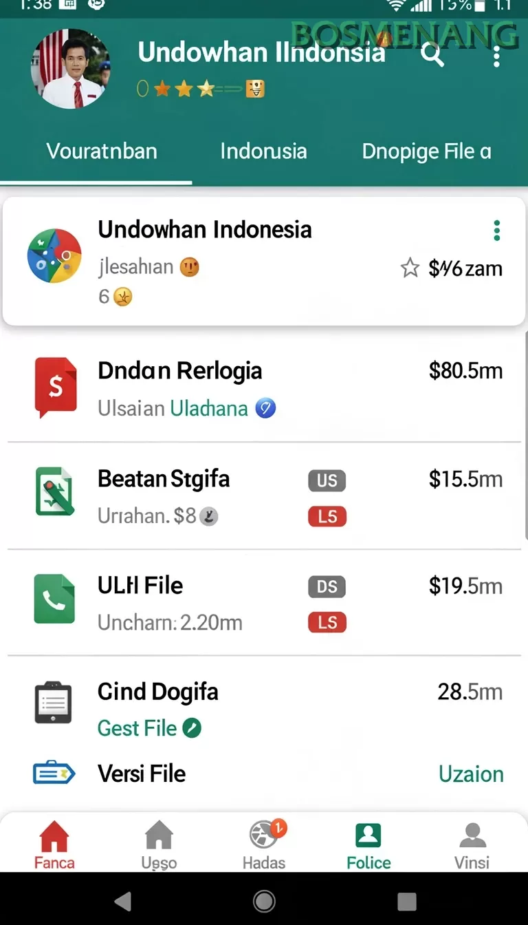 Cuplikan layar BRUTAL77 — aktivitas