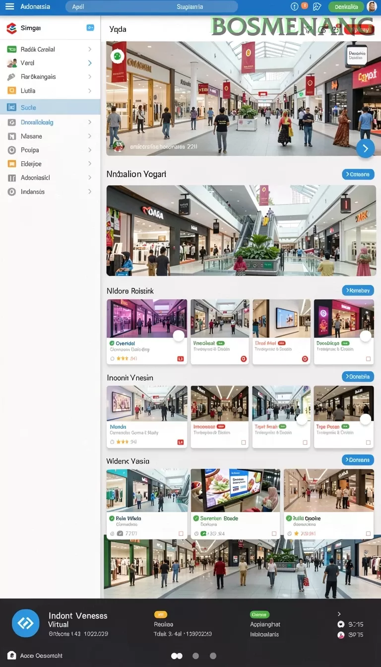 Cuplikan layar INTRO — menu navigasi