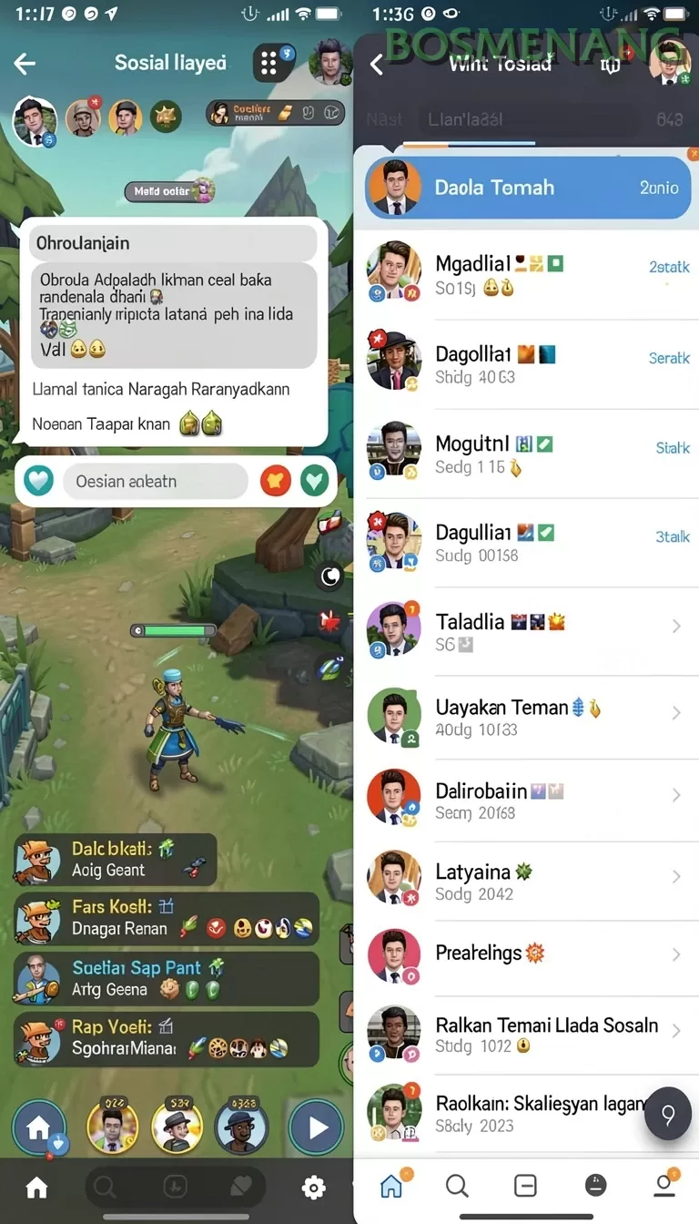 Cuplikan layar INTRO — pengaturan akun